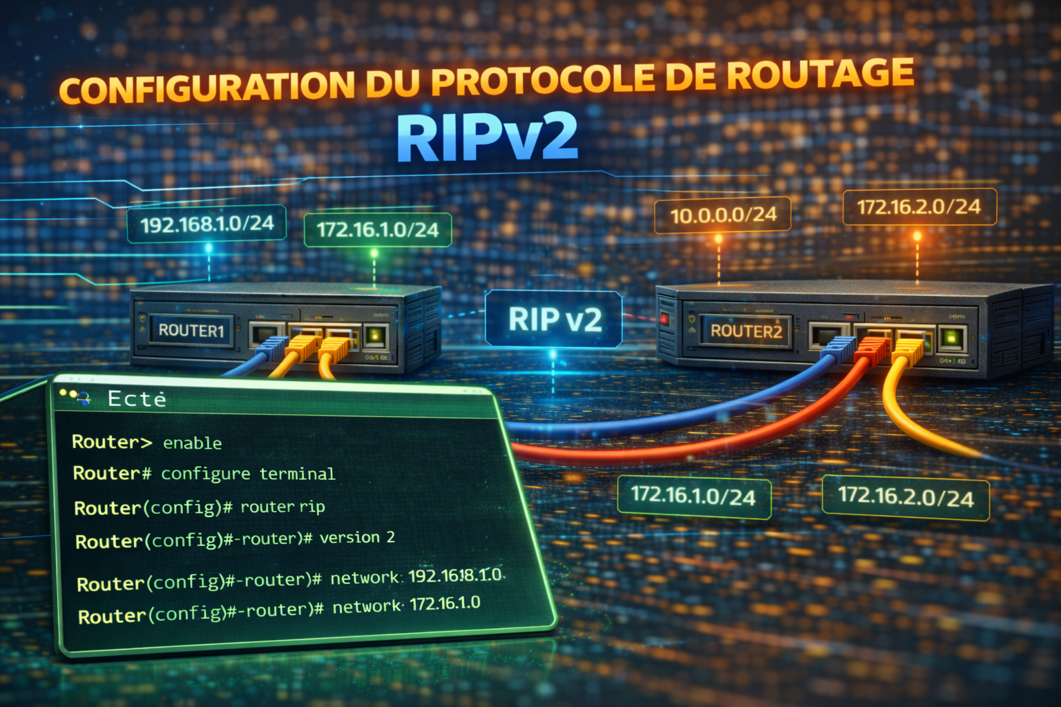 TP08 – Configuration du protocole de routage RIPv2