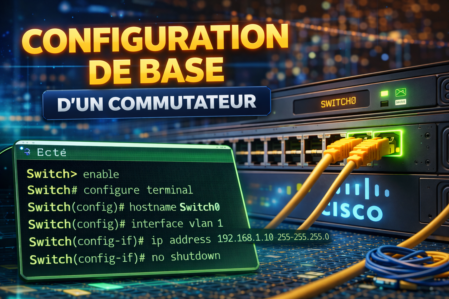TP01 – Configuration de base d&rsquo;un commutateur
