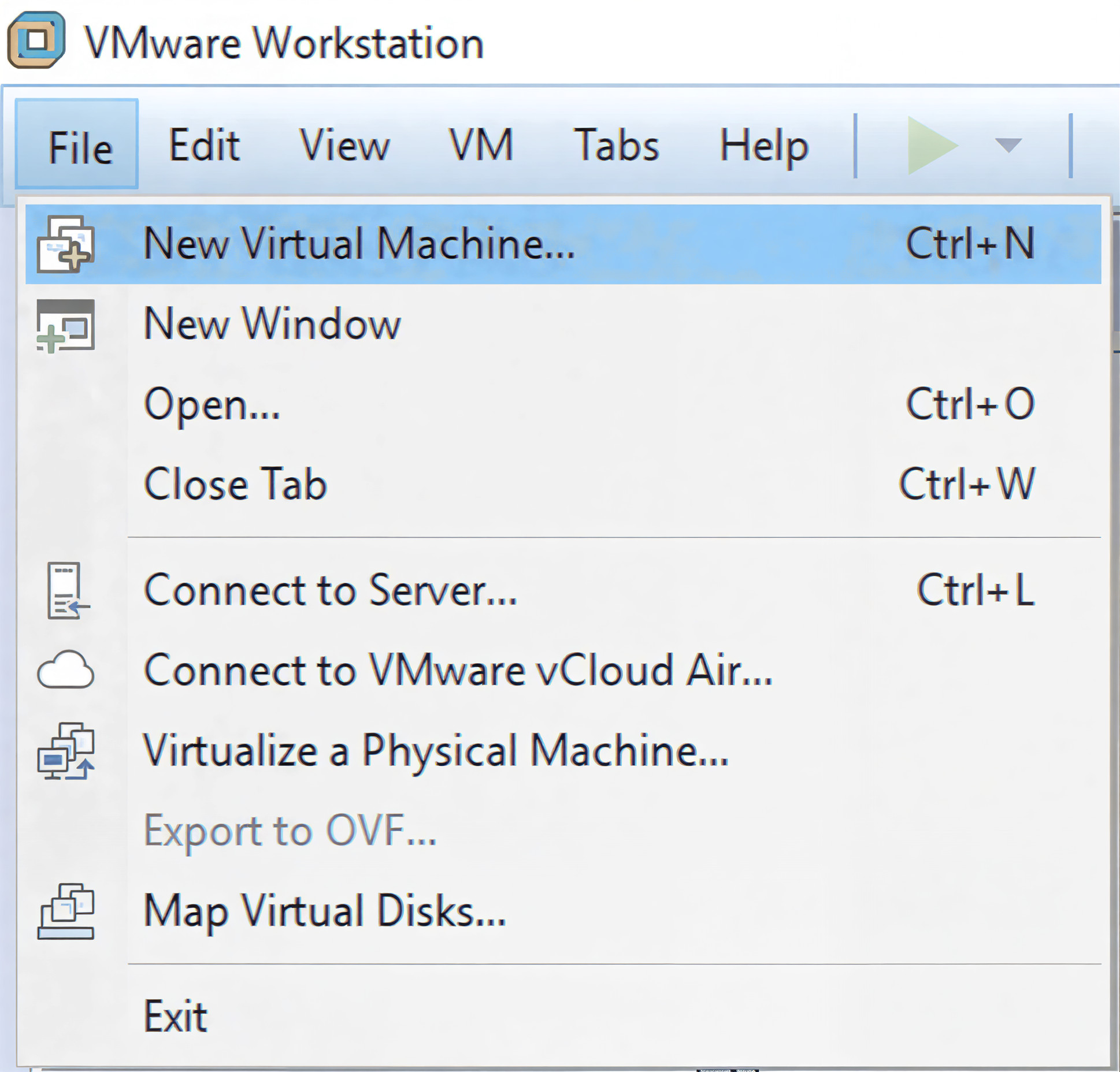 Étape 1 - Nouvelle machine virtuelle