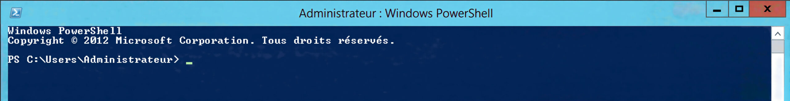 Étape 2 - Lancement PowerShell