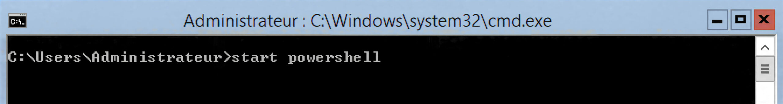 Étape 2 - Lancement PowerShell