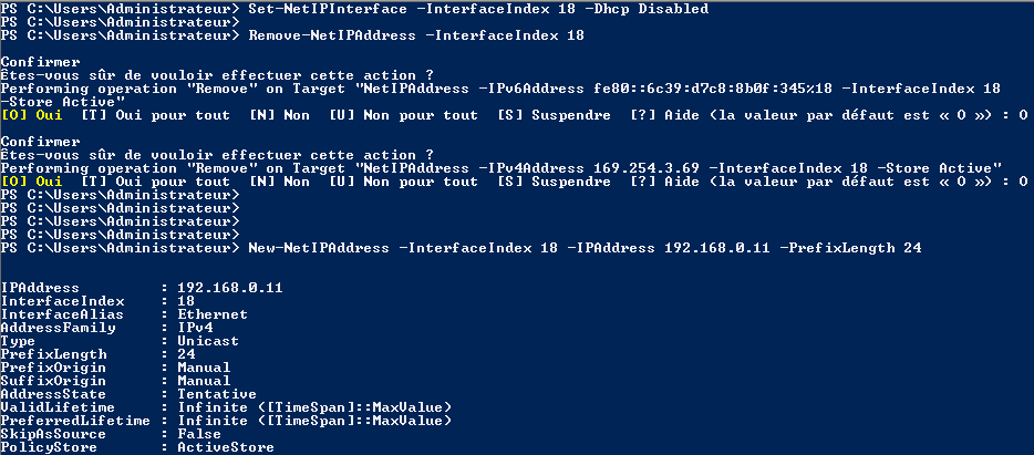 Étape 2 - Configuration du serveur CORE