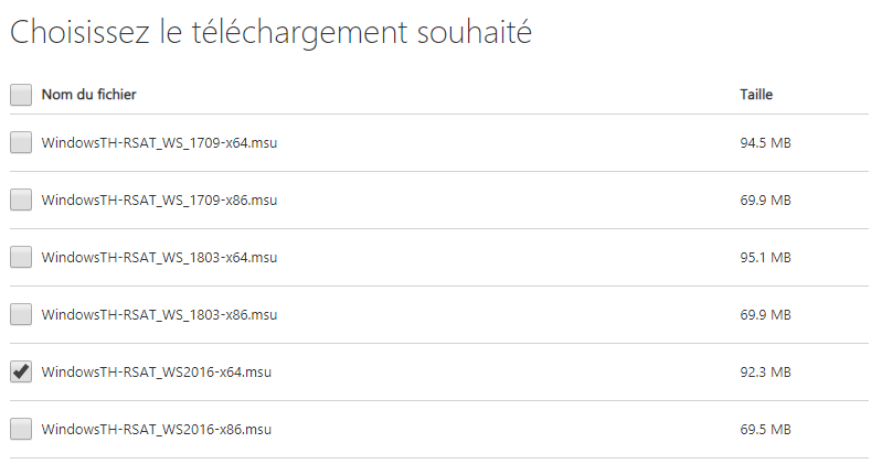 Étape 2 - Sélection du fichier