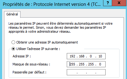 Étape 3 - Configuration du serveur GUI