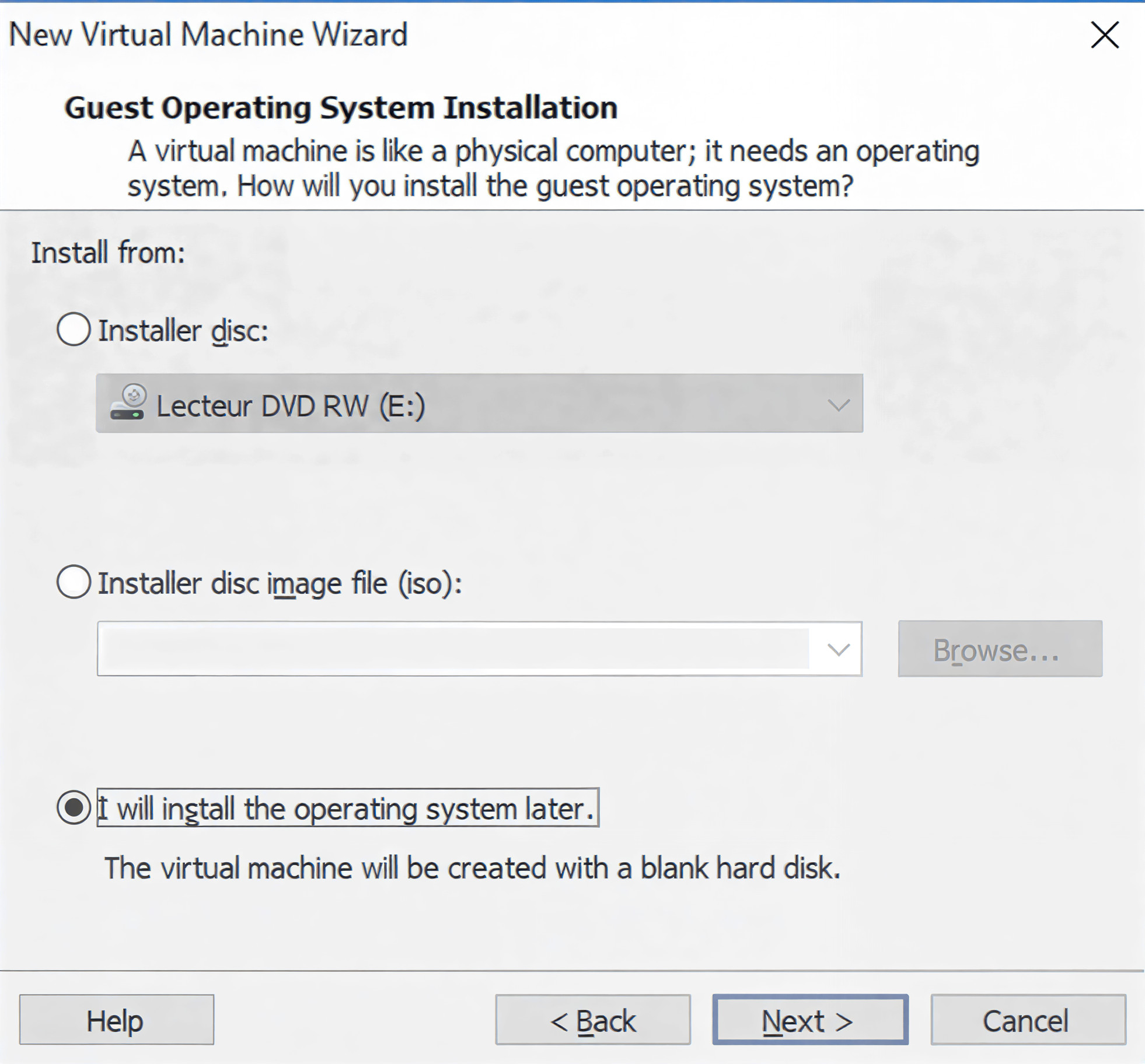 Étape 4 - Installer OS plus tard