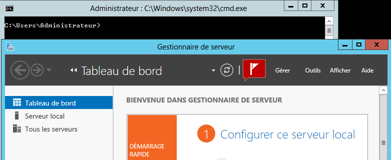 Étape 4 - Interface avec gestionnaire de serveur