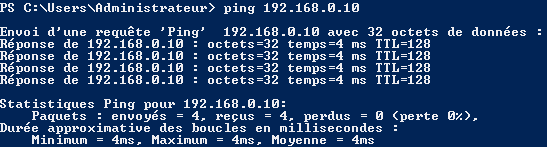 Étape 5 - Tester la connectivité
