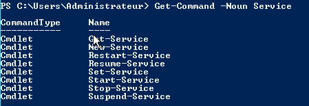Étape 1 - Commandes PowerShell pour services