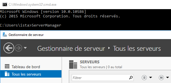 Étape 4 - Lancement du gestionnaire de serveur