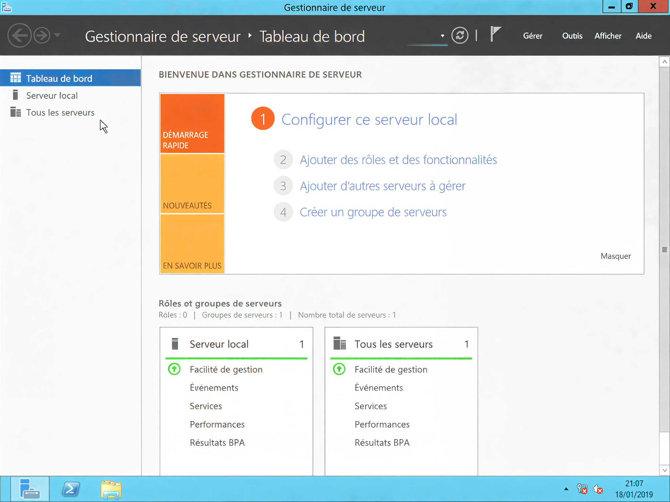 Étape 7 - Interface graphique restaurée