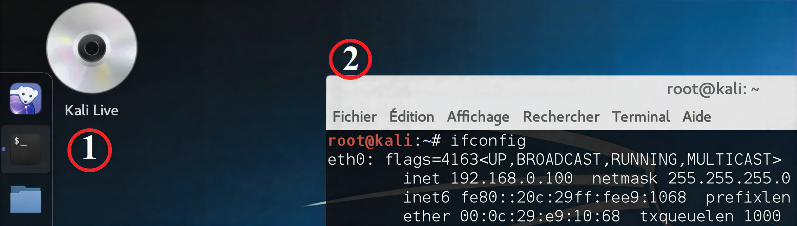 Vérification ifconfig