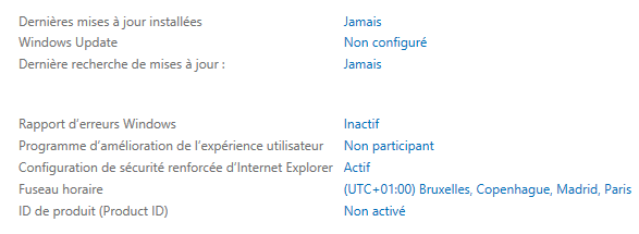 Étape 1 - Fuseau horaire