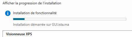Étape 5 - Installation en cours