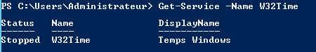 Étape 5 - Service W32Time