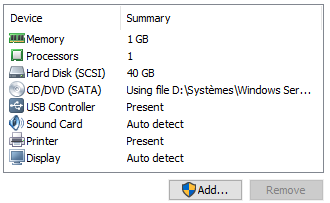 Étape 1b - Bouton Add