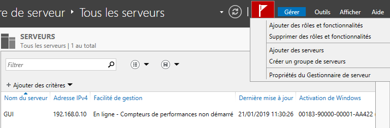 Étape 2a - Ajouter des serveurs