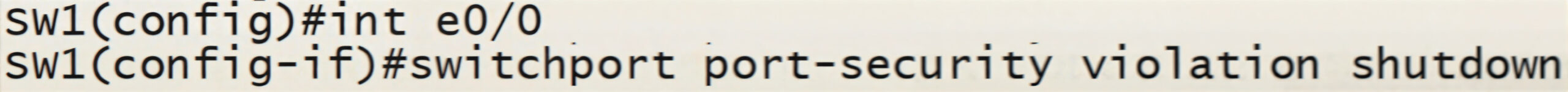 Violation mode Shutdown