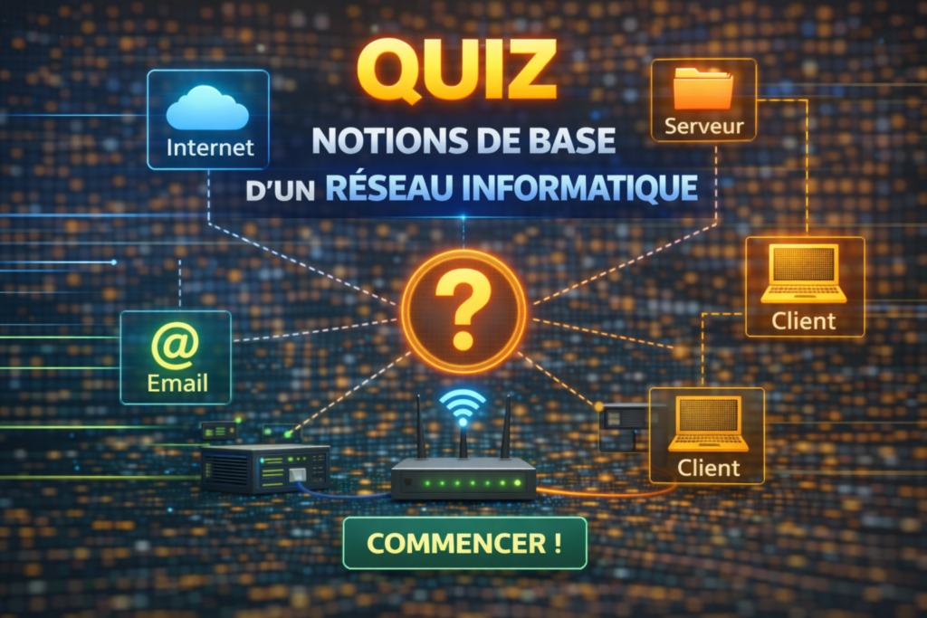 Quiz 01 : Notions de base d&rsquo;un réseau informatique