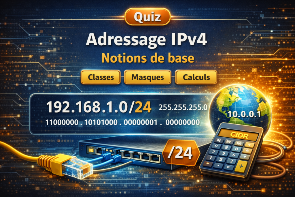 Quiz 05 – Adressage IPv4 – Notions de base