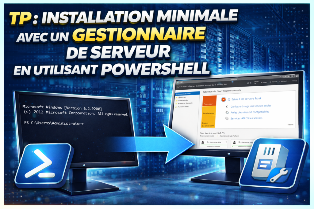 TP 07 – Installation minimale avec un gestionnaire de serveur en utilisant PowerShell